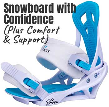 Siren Mystic BIndings - Comfort and Support for Women Snowboarders
